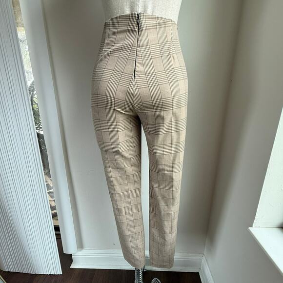 Rag & Bone Plaid Slim Fit Pants – Beige Check Print Women’s P (XS/2) - Picture 5 of 8
